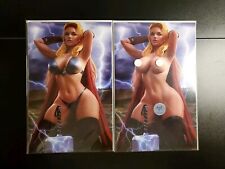 M House Lady Thor Jane Foster Virgin Nice/N🔥🔥🔥 2 Comic Set Cover Dan Murillo picture