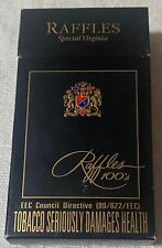 Vintage Raffles 100’s Filter Cigarette Cigarettes Cigarette Paper Box Empty picture