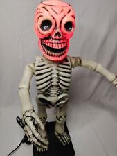 VTG Telco Motionettes Grim Reaper Skeleton 1987 Vintage Halloween Decor Works picture