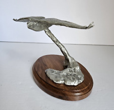 Vintage  Ray Shaw  1995 Freedom Flight Pewter  Eagle Sculpture Signed 1493/2000 picture