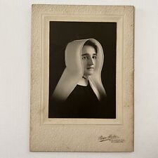 Antique Cabinet Card Photograph Beautiful Young Woman Nun Habit St Louis MO picture
