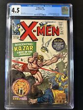 X-Men #10 CGC 4.5 1st Ka-Zar Marvel Comics Vintage Silver Age 1st Print 1965 picture