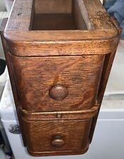 Vintage Wooden Treadle Sewing Machine Cabinet/Storage 2 Drawers Wood Frame Nice picture