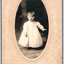 c1890s Cedar Rapids, IA Baby Girl Cabinet Card Photo Studio Grand 221 1st Ave B4 picture
