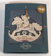 Lenox Baby's First Christmas 1998 Rocking Horse Ornament, Excellent Condition picture