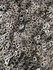  Medieval Battle Flat Riveted 9MM Chainmail Ring oil finish - 1.200 kg. picture