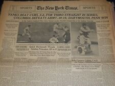 1937 WORLD SERIES YANKEES DEFEAT GIANTS 4-1 NEW YORK TIMES LOT OF 5 - NT XXXX picture