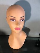 Vintage  Mannequin Head Off Set Design In very good shape 18.5 Inches Tall. #04 picture