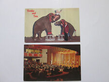Set of 2 USED Sparks East Reno Postcards 1966 & 1968 Berta & Tina Circus Room Nu picture
