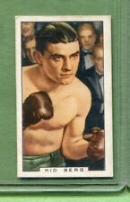 1936 GALLAHER CIGARETTES SPORTING PERSONALITIES #41 KID BERG BOXER picture