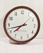 Vintage 1950's 60's Seth Thomas  Electric School Clock Model SS18D Working Nice picture
