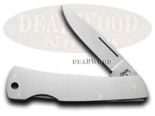 Case xx Medium Executive Lockback Knife Brushed Stainless Steel Pocket Knives 04 picture