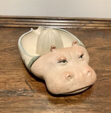 Adorable Vintage Hippopotamus  Reamer Juicer Pottery UCTCI Japan Hippo picture