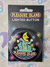 Disney Vintage 1991 Pleasure Island Lighted Button w/ Card Moon Guy Funmeister picture