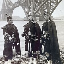 Antique 1918 Traditional Scotland Highland Guards Stereoview Photo Card P2773 picture
