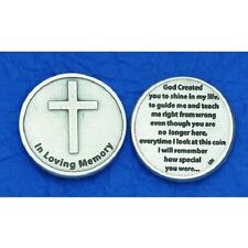  In Loving Memory - God Created You - Religious Prayer Pocket Token  picture