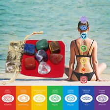 7pcs/Set Natural Chakra Stones Energy Palm Stone Reiki Healing Gemstones picture