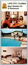 Best Western Inn Lake City Florida Oversized Vintage Unposted Postcard picture