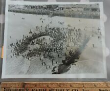Orig 1933 Life Saving Rogue Wave Jewish Victims Rockaway Beach Queens NYC Photo picture