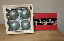 Vintage Christmas By Krebs Glass Ornaments Blue Icicles picture