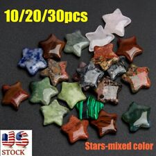 Lot Natural Stone Reiki Healing Crystal Star Heart Home Decorate Mixed color US picture