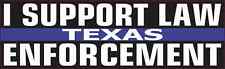 10in x 3in Texas I Support Law Enforcement Magnet Car Vehicle Magnetic Sign picture