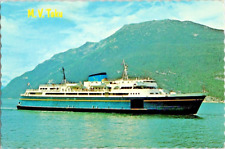 Postcard Alaska M.V. Taku Ferry Between Seattle & Skagway Southeaster 6 x 4 ins. picture