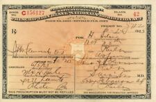 Prescription Form - dated 1923-1925 - National Prohibition Act - Americana - Bea picture
