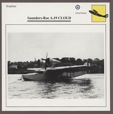 Saunders Roe A.19 Cloud  Edito Service Warplane Air Military Card Great Britain picture