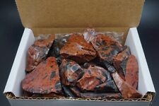 Mahogany Obsidian 1/2 Lb Box Natural Brown Black Crystal Chunks Volcanic Glass picture