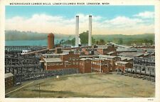 c1920 Weyerhaeuser Lumber Mills, Longview, Washington Postcard picture