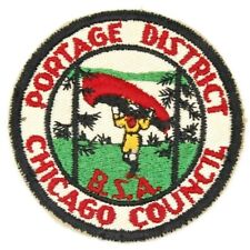 Vintage Portage District Chicago Council Patch Boy Scouts BSA IL picture