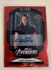 2022 UD Marvel Allure Jeremy Renner as Hawkeye Red Auto #14 picture