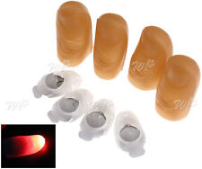 4 x LED Finger Thumbs Light red Color Magic Prop Party Bar Show  Lamp picture