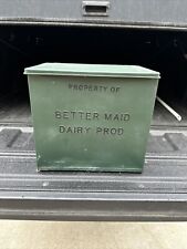 Vintage Galvanized Metal Dairy Milk Box SUSO FARMERS DAIRY  Inc  picture