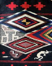Extraordinary Navajo Weaving.  Vintage Eye Dazzler with Kokopelli. picture