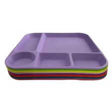 8 Vintage Tupperware Divided Food Trays Colorful Series TV Dinner Lunch School picture