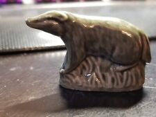 WADE ENGLAND WHIMSIE FIGURINE TOM SMITH CRACKER WHIMSIE BADGER picture