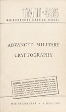 115 Page June 1944 TM 11-485 ADVANCED MIL CRYPTOGRAPHY Technical Manual on CD picture