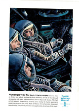 1963 Print Ad Pratt & Whitney Aircraft House Power for Our Moon Men Astronaut picture
