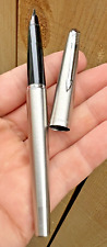 Rare Parker 45 Stainless Steel Gold Nib Arrow Clip Fountain Pen picture