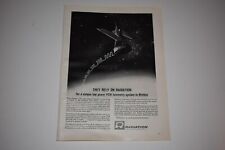 Vintage 1962 Radiation Incorporated Nimbus Satellite Print Ad. picture