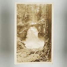 Red Canyon Falls Colorado RPPC Postcard 1920s Warren North Park Waterfall B2869 picture