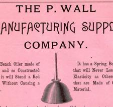 1887 Pennsylvania P Wall Manufacturing Supply Company  2 Side PA Gazetteer picture