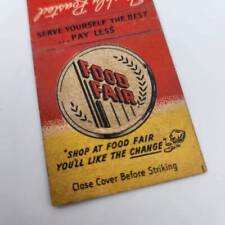 Vintage Matchcover Food Fair Lady Fair Coffee picture