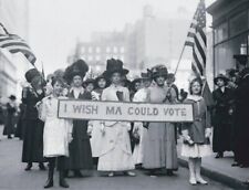 Black and White Photo 1913 Women March For Vote  10 x 8 Reprint A-1 picture