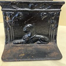 Antique Sphinx and Winged Sun 1920'S Cast Iron Bookends. picture