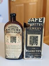 ***RARE*** 16 oz  Warner's Safe Remedy Diabetic Cure Bottle Full Label and Box picture