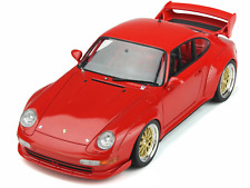 1996 Porsche 911 (993) 3.8 RSR Guards Red with Gold Wheels 1/18 Model Car picture