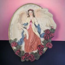 Angel With Roses Plaque Wall Hanging Home Decor 8